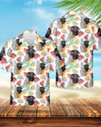 Custom Hawaiian Shirt (Fruity White: 1-4 Pets)