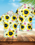 Custom Hawaiian Shirt (Sunflower Sky: 1-4 Pets)