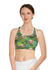 Custom Sports Bra (Leafy Green: 1-4 Pets)