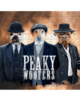 'Peaky Woofers' Personalized 3 Pet Puzzle