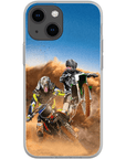 'The Motocross Riders' Personalized 2 Pet Phone Case