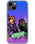 'A Night at the Pawsbury' Personalized 2 Pet Phone Case