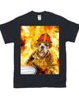 'The Firefighter' Personalized Pet T-Shirt