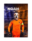 'Holland Doggos Soccer' Personalized Pet Standing Canvas