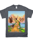 'The Rainbow Bridge 3 Pet' Personalized 3 Pet T-Shirt