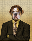 'Dwight Woofer' Personalized Pet Puzzle