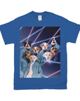 1980s Lazer Portrait Personalized T-Shirt for Pets and Humans Custom Portrait Tee