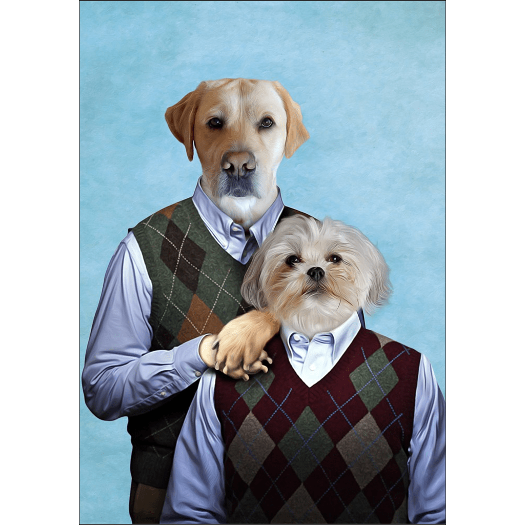 Step Doggos: Personalized 2 Dog Poster – doggovinci