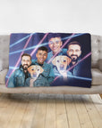 '1980s Lazer Portrait 1 Pet/Humans(Males)' Personalized Blanket