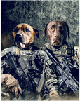 'The Army Veterans' Personalized 2 Pet Puzzle
