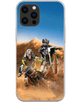 'The Motocross Riders' Personalized 2 Pet Phone Case