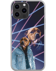 '1980s Lazer Portrait' Personalized Pet Phone Case