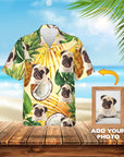 Custom Hawaiian Shirt (Tropical Yellow: 1-4 Pets)