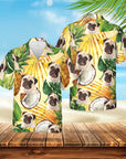 Custom Hawaiian Shirt (Tropical Yellow: 1-4 Pets)