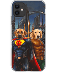 'Superdog & Aquadog' Personalized 2 Pet Phone Case