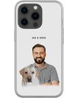 Personalized Modern Pet & Human Phone Case