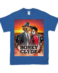 'Boney and Clyde' Personalized 2 Pet T-Shirt