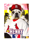 'St. Louis Cardipaws' Personalized Pet Standing Canvas