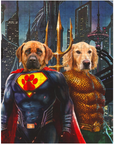 'Superdog & Aquadog' Personalized 2 Pet Puzzle