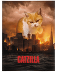 'Catzilla' Personalized Pet Blanket