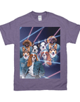 1980s Lazer Portrait Personalized T-Shirt for Pets and Humans Custom Portrait Tee