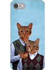 'Step Kitties' Personalized 2 Cat Phone Case
