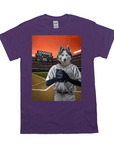 'The Baseball Player' Personalized Pet T-Shirt