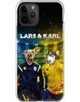 'Sweden Doggos Euro Football' Personalized 2 Pet Phone Case