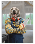 'The Carpenter' Personalized Pet Blanket