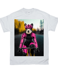 'The Female Cyclist' Personalized Pet T-Shirt