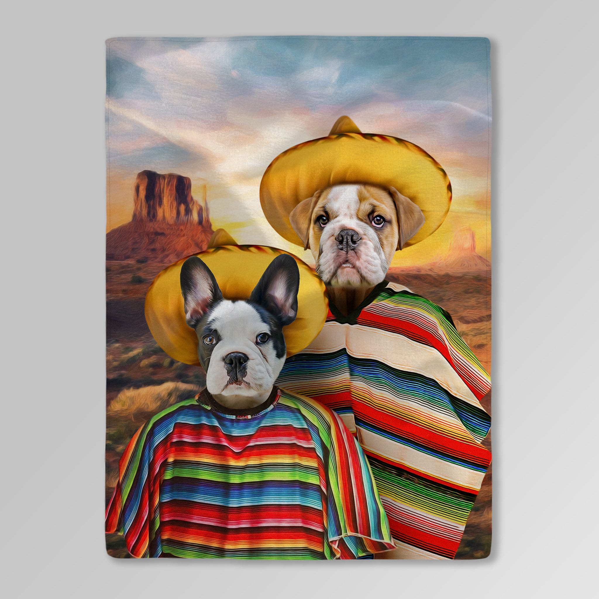 &#39;2 Amigos&#39; Personalized 2 Blanket
