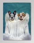 '2 Angels' Personalized 2 Pet Blanket