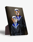 'The Sailors' Personalized 2 Pet Standing Canvas