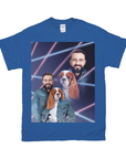 1980s Lazer Portrait Personalized T-Shirt for Pets and Humans Custom Portrait Tee