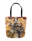 'Dogati Riders' Personalized 2 Pet Tote Bag
