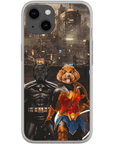 'Batdog & Wonder Doggette' Personalized 2 Pet Phone Case