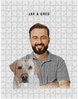 Personalized Modern Pet & Human Puzzle
