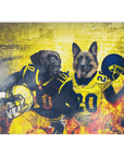 'Michigan Doggos' Personalized 2 Pet Blanket