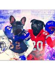 'Buffalo Doggos' Personalized 2 Pet Poster