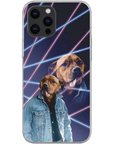 '1980s Lazer Portrait' Personalized Pet Phone Case