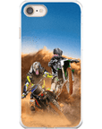 'The Motocross Riders' Personalized 2 Pet Phone Case