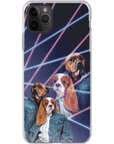 '1980s Lazer Portrait' Personalized 2 Pet Phone Case