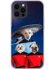 'Doggo-Trek' Personalized 3 Pet Phone Case