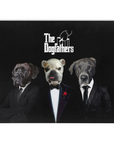 'The Dogfathers' Personalized 3 Pet Blanket