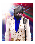 'Elvis Pawsley' Personalized Pet Standing Canvas