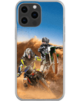 'The Motocross Riders' Personalized 2 Pet Phone Case