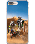 'The Motocross Riders' Personalized 2 Pet Phone Case