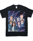 1980s Lazer Portrait Personalized T-Shirt for Pets and Humans Custom Portrait Tee