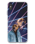 '1980s Lazer Portrait' Personalized Pet Phone Case