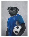 'The Soccer Player' Personalized Pet Blanket